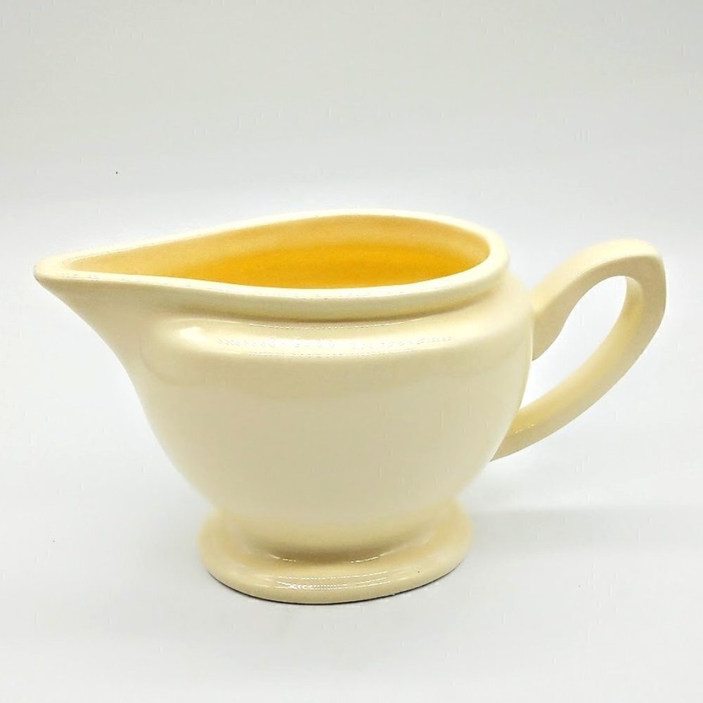 Vintage Thomas O'Brien Clair Pale Yellow Ceramic Creamer